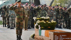 Last salute to Army colonel Santosh Mahadik dies in gun battle with terrorists in Kashmir