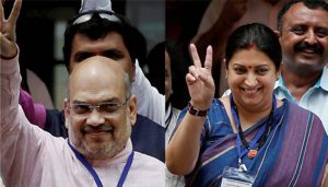 Amit Shah, Smriti Irani take oath as Rajya Sabha MPs