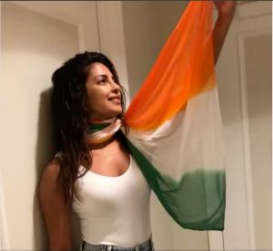Priyanka Chopra trolled for using tricolour scarf, not wearing saree on Independence Day