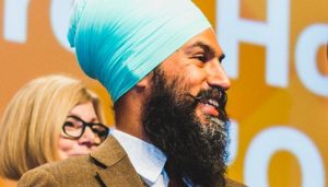 Jagmeet Singh becomes first Sikh to lead major political party in Canada.