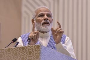 PM Narendra Modi takes on 'pessimist' critics of economic policies, says govt working for India's future.