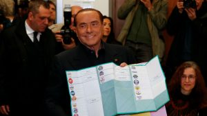 Silvio Berlusconi's right-wing coalition ahead in Italy vote: Exit polls.