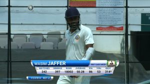 Wasim Jaffer becomes fifth batsman in the history of cricket to score a double century aged 40.