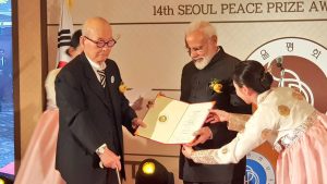 PM Modi awarded Seoul Peace Prize, dedicates it to the nation.