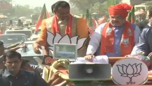 Lok Sabha Election 2019: Amit Shah holds roadshow in Ahmedabad.