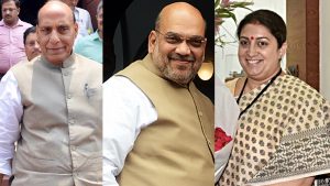 Rajnath Singh, Amit Shah, Smriti Irani get front row seat in Lok Sabha, Rahul Gandhi retains seat in second row.