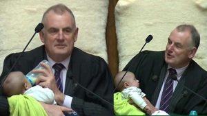 New Zealand speaker feeds colleague's baby during debate in Parliament