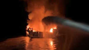 California boat fire: 25 killed, 9 missing after blaze off Santa Cruz Island.