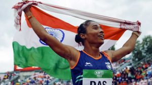 Hima Das named as relay runner for Doha World Championships.