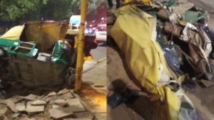 Delhi: 2 killed, 2 injured as speeding dumper rams into footpath at India Gate.