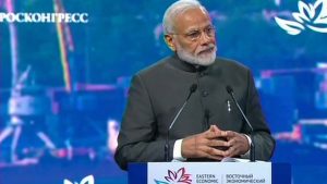 PM Narendra Modi announces $1billion line of credit for development of Russia's Far East region.