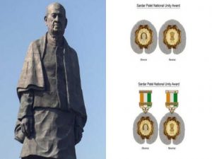 Government institutes Sardar Patel National Unity Award for contribution to unity, integrity of India