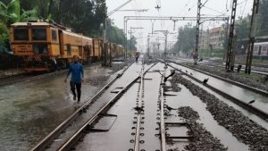 Incessant rain cripples life in Mumbai, train services severely hit.