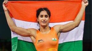 Indian wrestler Vinesh Phogat qualifies for 2020 Tokyo Olympics.