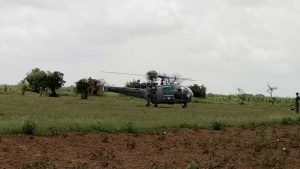 IAF's Chetak helicopter makes precautionary landing near Guwahati due to bad weather.