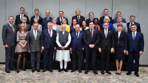 European parliamentarians meet PM Modi, to visit Jammu and Kashmir on Tuesday.