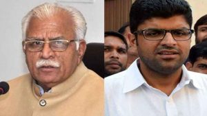 Manohar Lal Khattar to take oath as Chief Minister for second term on Sunday, JJP's Dushyant Chautala named Deputy Chief Minister.