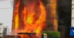 Massive fire breaks out in 5-storey hotel in Indore, several feared trapped.