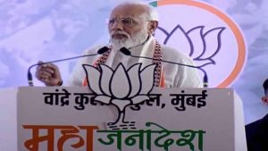 Surgical strike, Balakot not mere words, but identity of BJP and its allies: PM Narendra Modi.