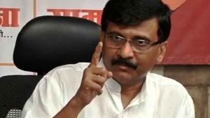 Shiv Sena MP Sanjay Raut barred from speaking to media on poll result day.