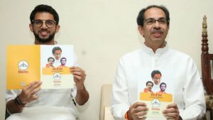 Maharashtra: Shiv Sena promises rebate in power tariff, subsidised meals in election manifesto.