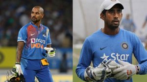 Twin blow for Team India; Shikhar Dhawan out of West Indies T20I series, Wriddhiman Saha undergoes surgery.