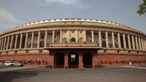 Home Minister Amit Shah arrives in Parliament, to speak on President's Rule in Maharashtra.