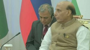 Rajnath Singh attends SCO meeting in Tashkent.