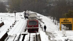 Indian Railways conduct trial run between Srinagar and Baramulla in J&K, to resume services on Tuesday.