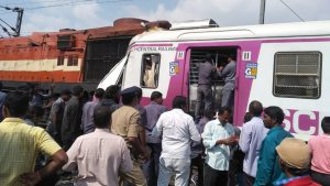 12 injured after two trains collide at Hyderabad railway station; services affected between Kacheguda-Falaknuma section.