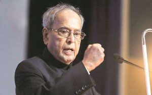 Lack of popular majority forbids you from majoritarian govt: Pranab Mukherjee