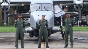 Sub-lieutenant Shivangi becomes first woman pilot for Indian Navy.