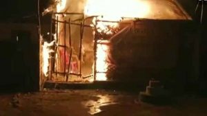 BJP office set ablaze in West Bengal's Asansol, party blames Trinamool Congress.