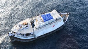 INS Sumedha provides assistance to stranded vessel near Somali Coast.