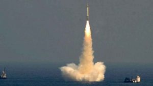 India successfully test-fires nuclear-capable K-4 ballistic missile.