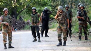 Three terrorists killed, policeman injured in encounter near Jammu-Srinagar highway.