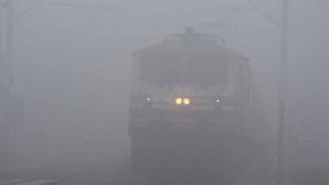 Heavy fog cover in North India delays several Delhi-bound trains.