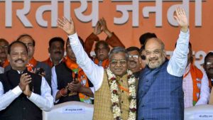 Babulal Marandi's JVM(P) merges with BJP in presence of Amit Shah