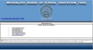 MBOSE Meghalaya Board HSSLC 12th Results 2020 declared on mbose.in, results.mbose.in, megresults.nic.in