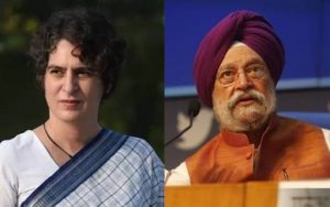 Union Minister Hardeep Singh Puri, Priyanka Gandhi Vadra in Twitter war over bungalow