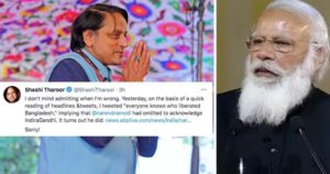 'Sorry!', says Shashi Tharoor after slamming PM Narendra Modi's speech in Bangladesh