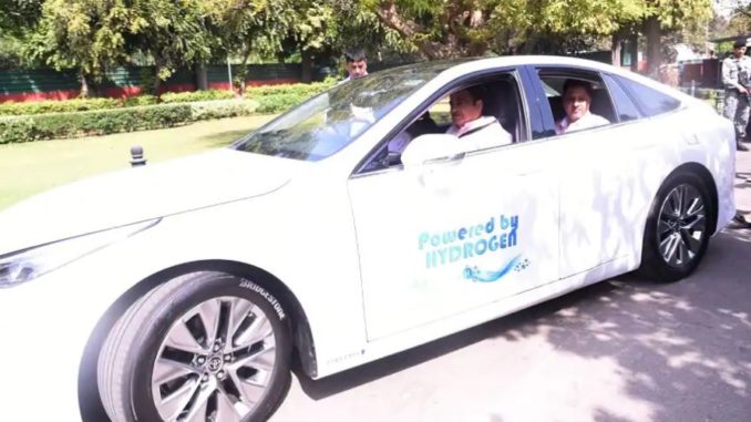 Nitin Gadkari paves way for Hydrogen fuel, reaches parliament in Toyota Mirai amidst rising fuel prices