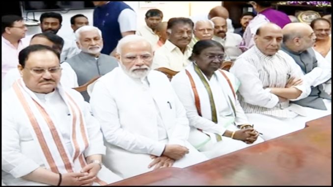 Presidential polls 2022: NDA candidate Draupadi Murmu files nomination; PM Narendra Modi among her proposers