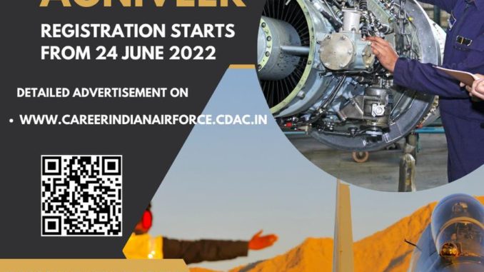 Agneepath Recruitment 2022: Registration for Indian Air Force to begin from June 24 at careerindianairforce.cdac.in, all details here