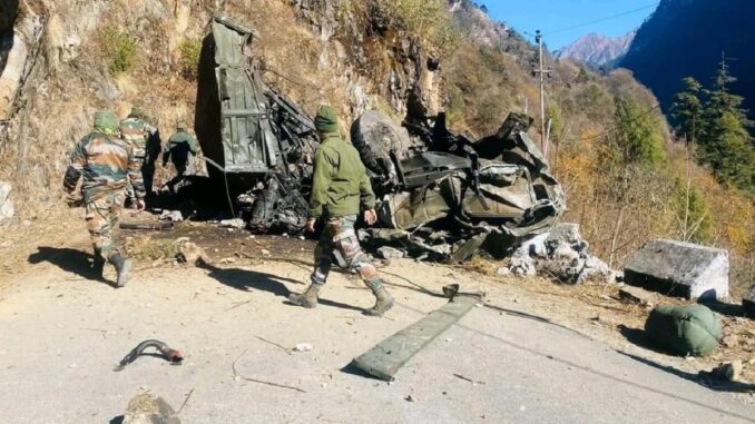3 Army Officers, 13 Soldiers Killed After Army Truck Falls Into Gorge In Sikkim