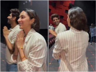 Kartik Aaryan, Kiara Advani Surprise Fans At Theatre During 'Satyaprem Ki Katha' Screening