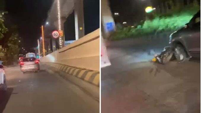 Shocking! Car Drags Bikers For 3 Km On Busy Nagpur Road, Survivors Admitted To Hospital