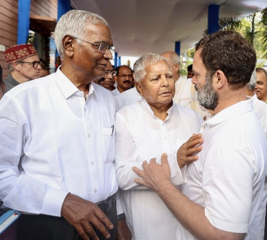 Set To Return As MP After SC Order, Rahul Gandhi Calls On Lalu Yadav