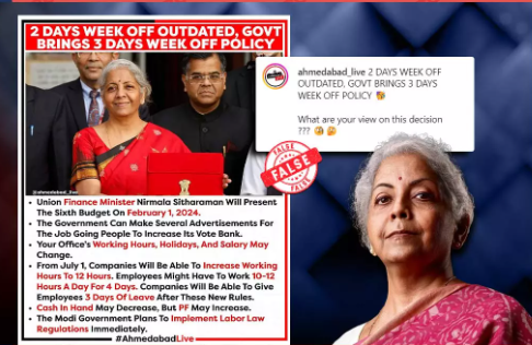 Will FM Sitharaman Announce 3-day Week Off Policy In Interim Budget? Here's The Truth Behind Viral Post