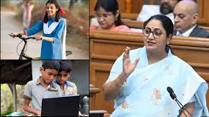 दिल्ली में छात्राओं को साइकिल और छात्रों को मिलेगा लैपटॉप, बजट में CM रेखा गुप्ता का बड़ा तोहफा